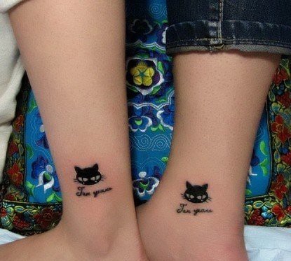 mini小猫咪纹身图案