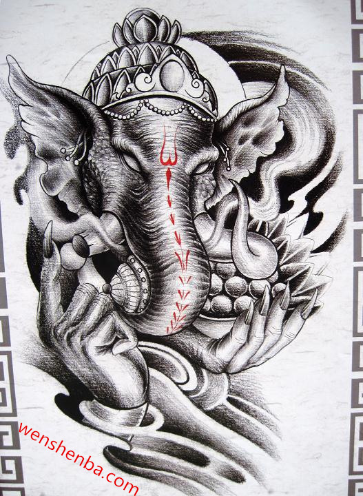 象神纹身