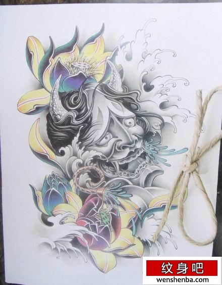 般若纹身,莲花纹身