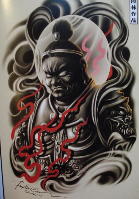中国印2大力士纹身手稿