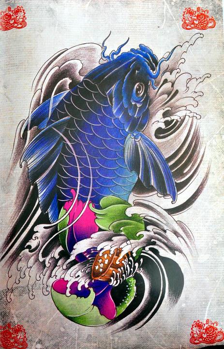 鲤鱼纹身