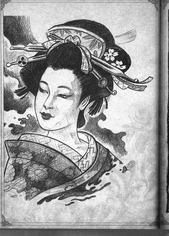 日本花旦纹身