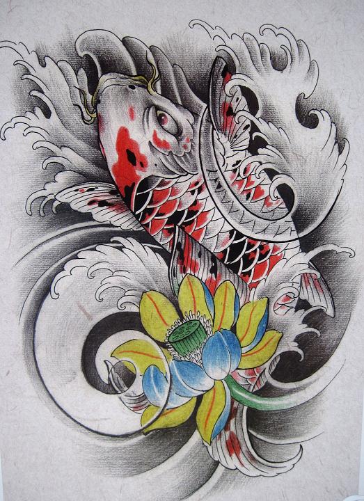 鲤鱼纹身
