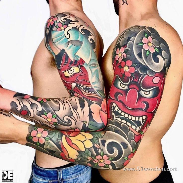 深圳好的纹身师作品般若传统花臂