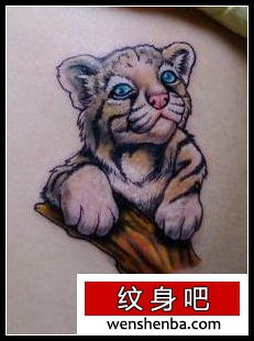 可爱小老虎纹身