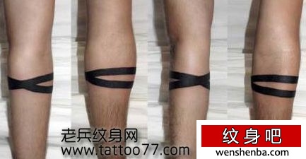 的图腾臂环纹身
