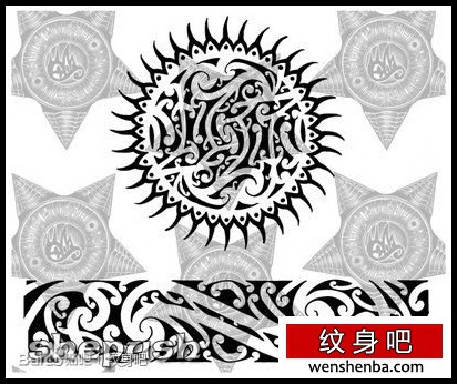 一枚时尚的图腾纹身