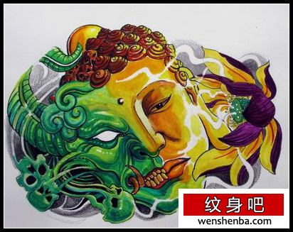 佛与恶魔纹身