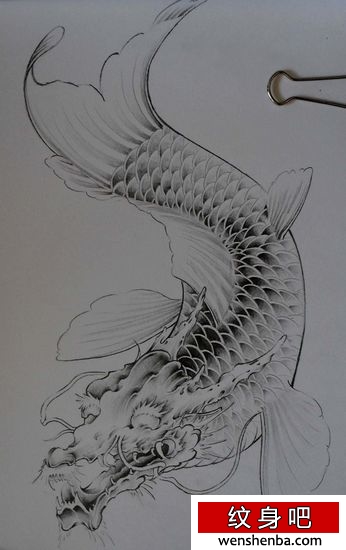 神兽纹身鳌鱼纹身