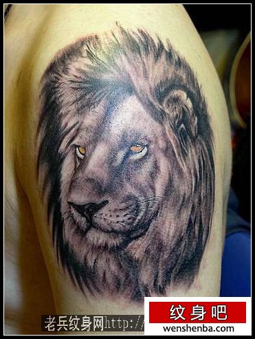 狮头纹身手臂狮子狮头纹身