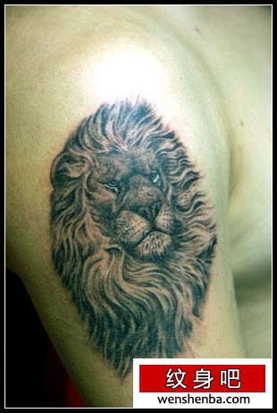 狮头纹身手臂狮头纹身