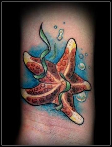 可爱纹身可爱海星纹身