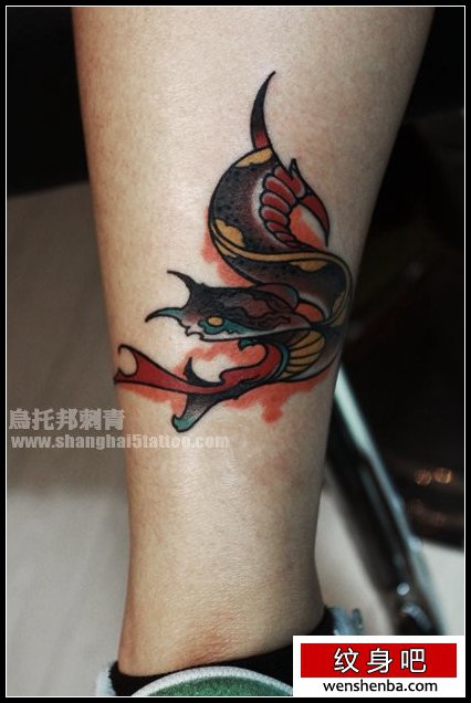 old school 小蛇刺青