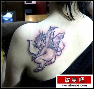 可爱的小天使丘比特纹身